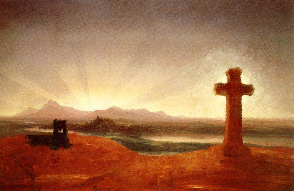 Thomas Cole Cross at Sunset